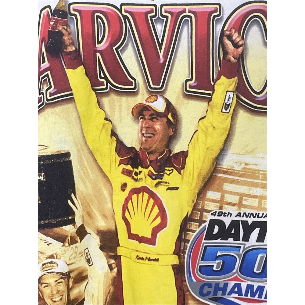 NEW Vintage NASCAR Shirt LKevin Harvick #29 RCR Winning Tradition Daytona 500 - Picture 4 of 8